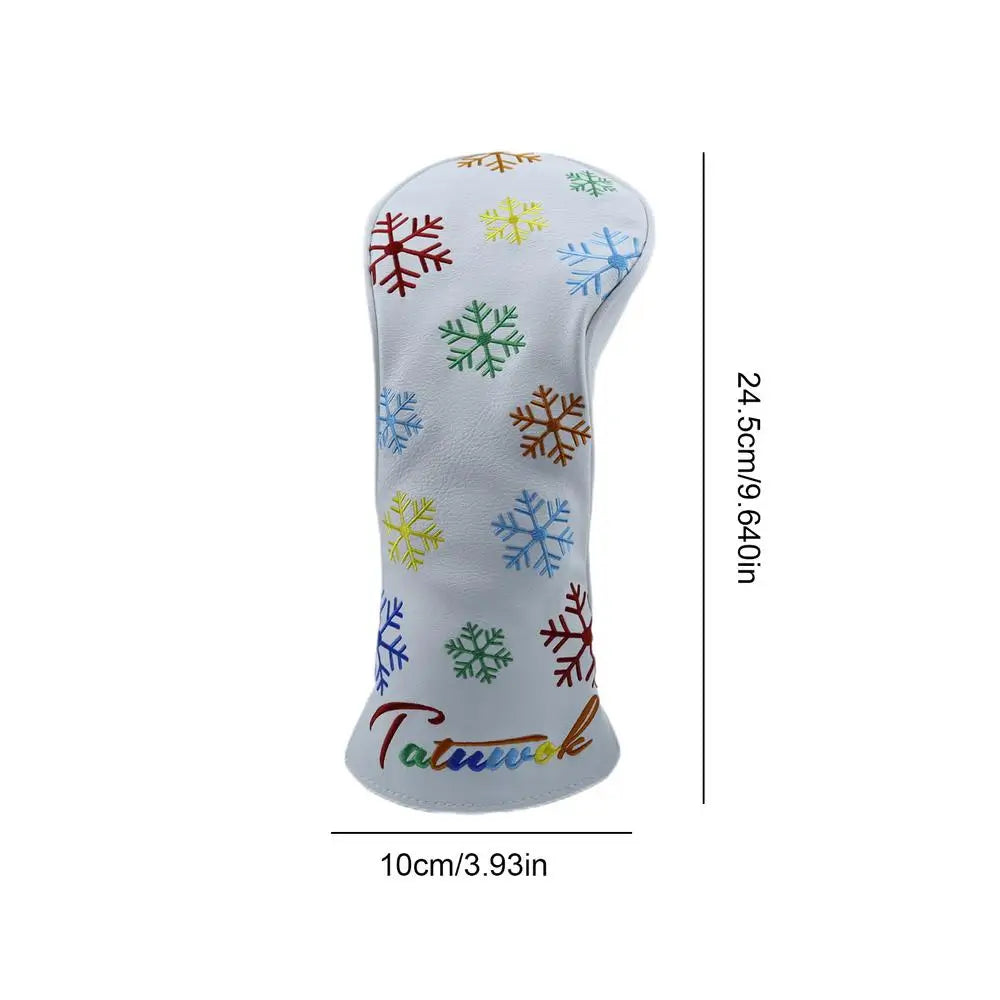 Snowflake Embroidered Golf Head Cover – Outdoor Sports Protection