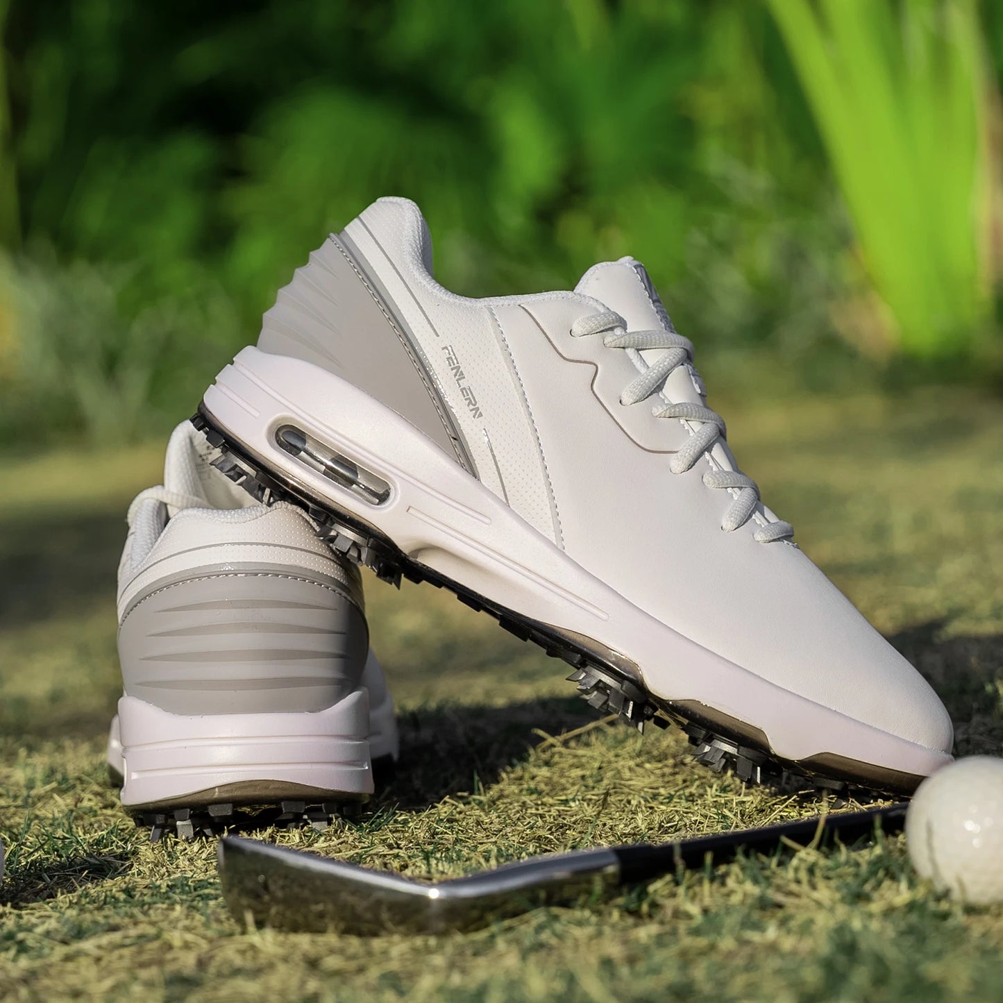 Men’s Waterproof Golf Shoes with Air Cushion & Comfort Grip Studs