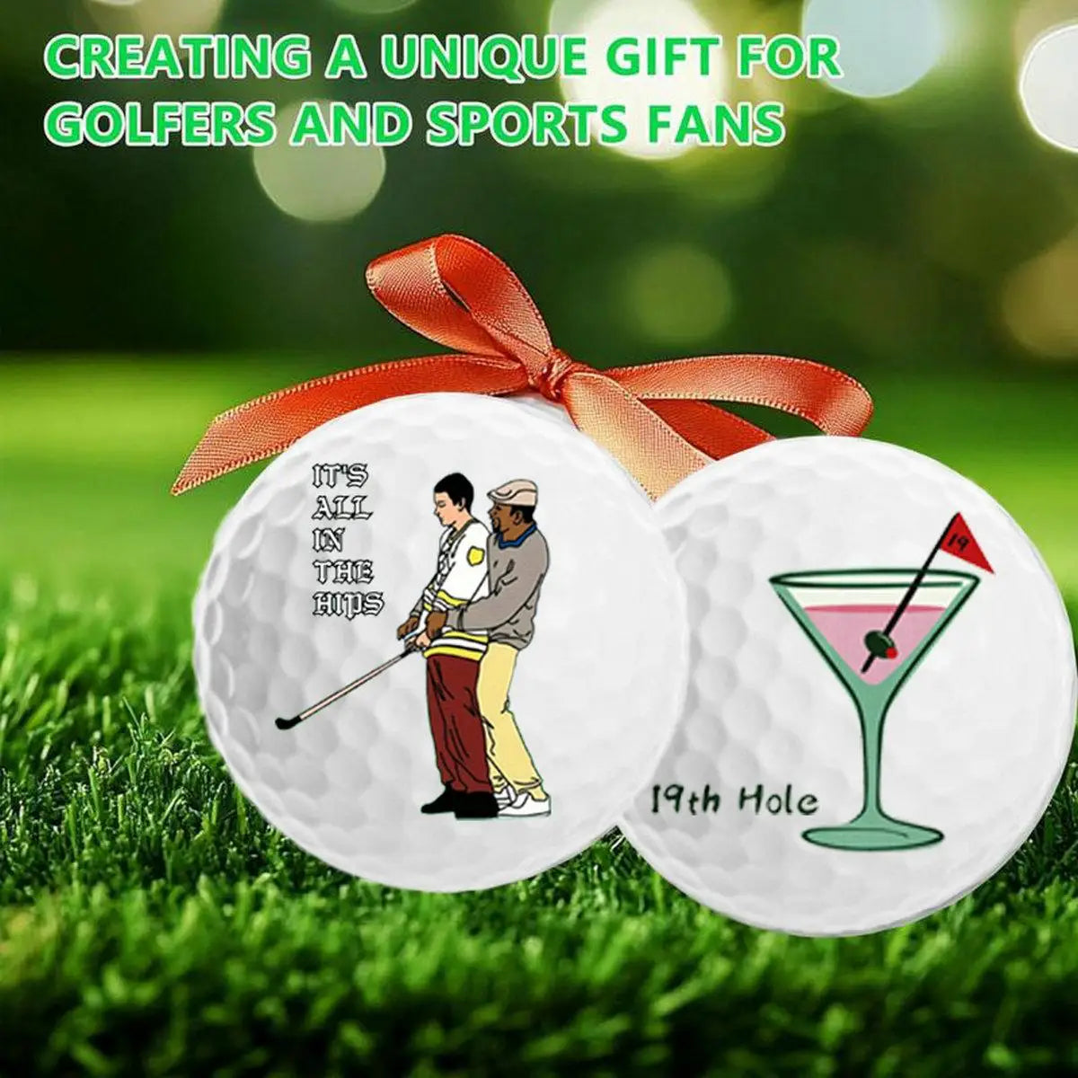 4-Pack Funny Cartoon Golf Balls – Novelty Training Gift Set for Men & Dads