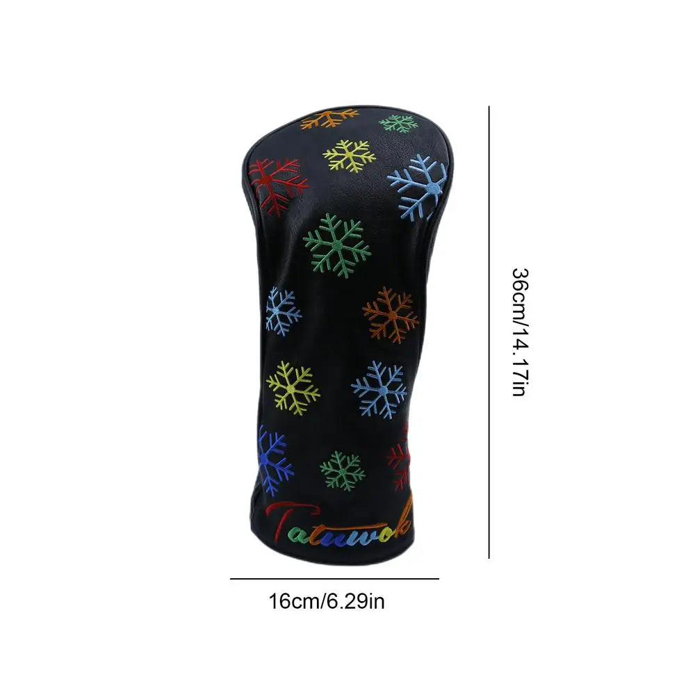 Snowflake Embroidered Golf Head Cover – Outdoor Sports Protection