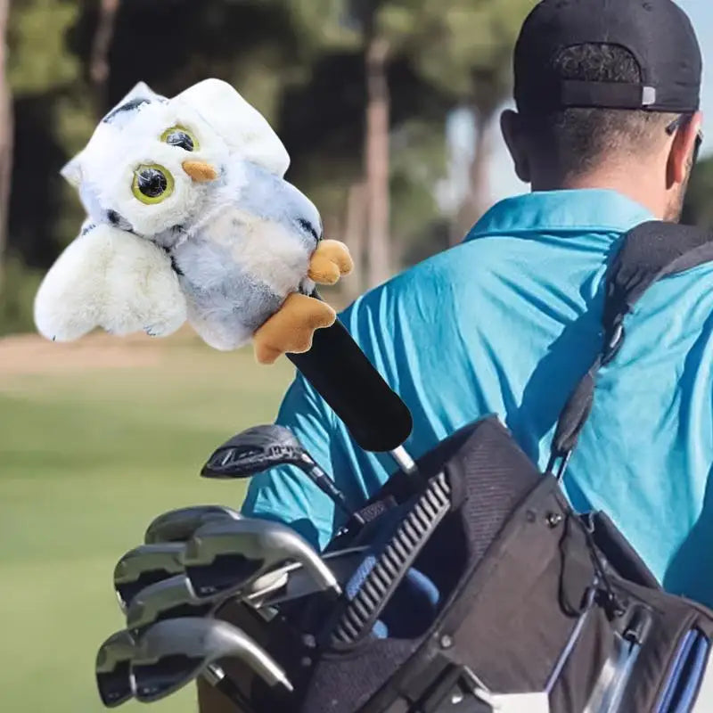 Owl-Themed Funny Golf Putter Headcover – Comical & Protective Driver Cover
