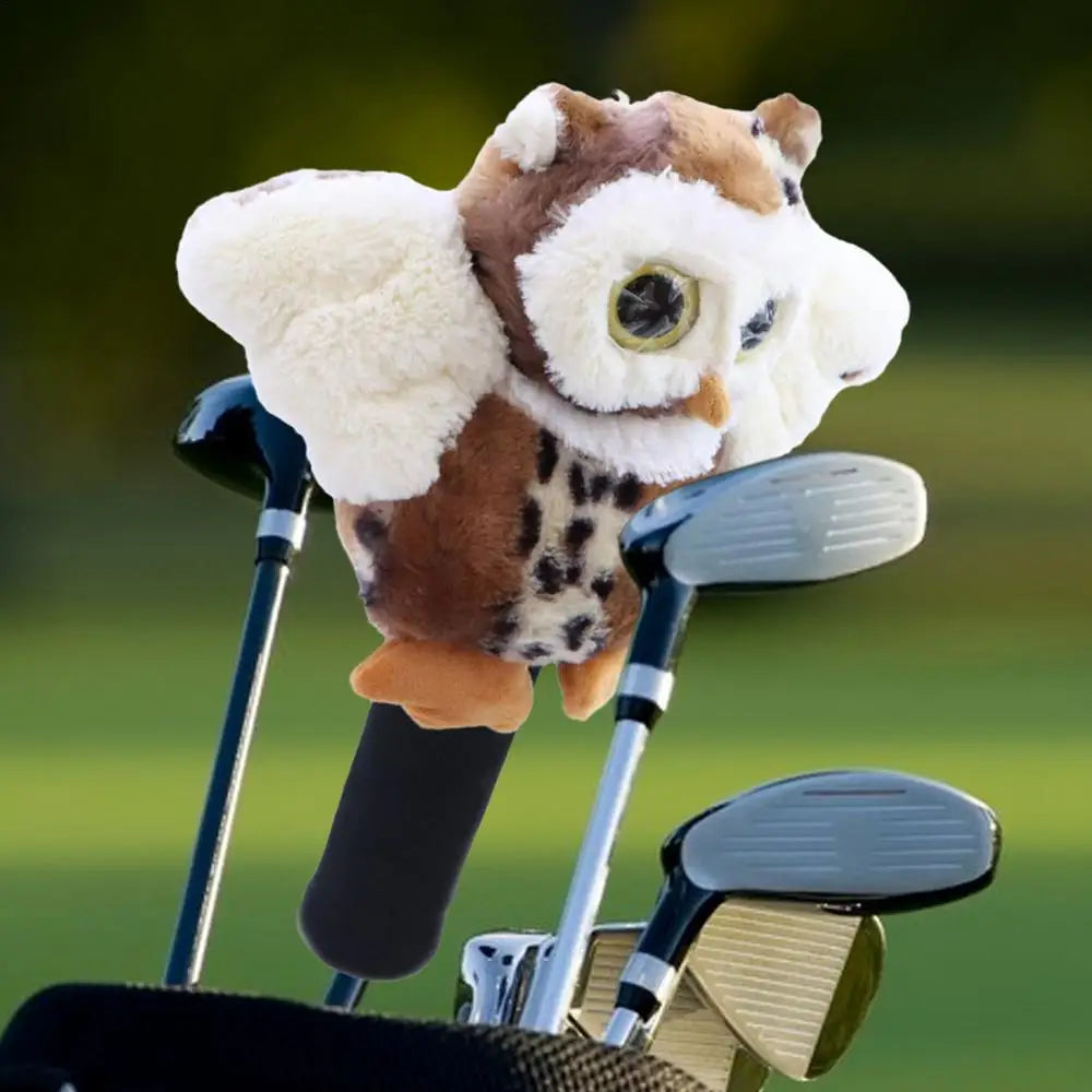 Owl-Themed Funny Golf Putter Headcover – Comical & Protective Driver Cover