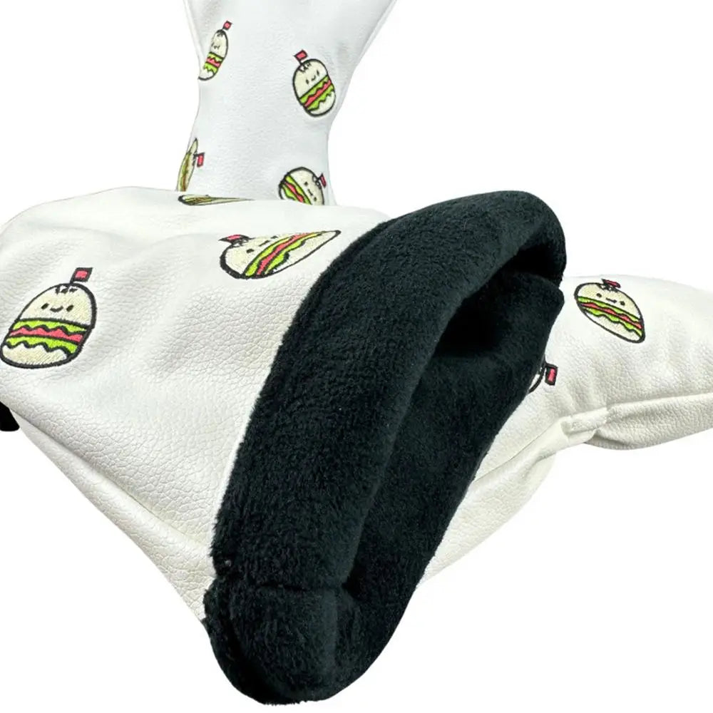 3-Piece Golf Club Headcover Set – Driver, Fairway, Hybrid