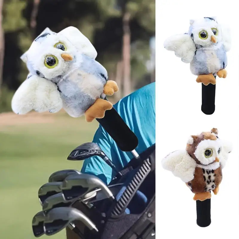 Owl-Themed Funny Golf Putter Headcover – Comical & Protective Driver Cover