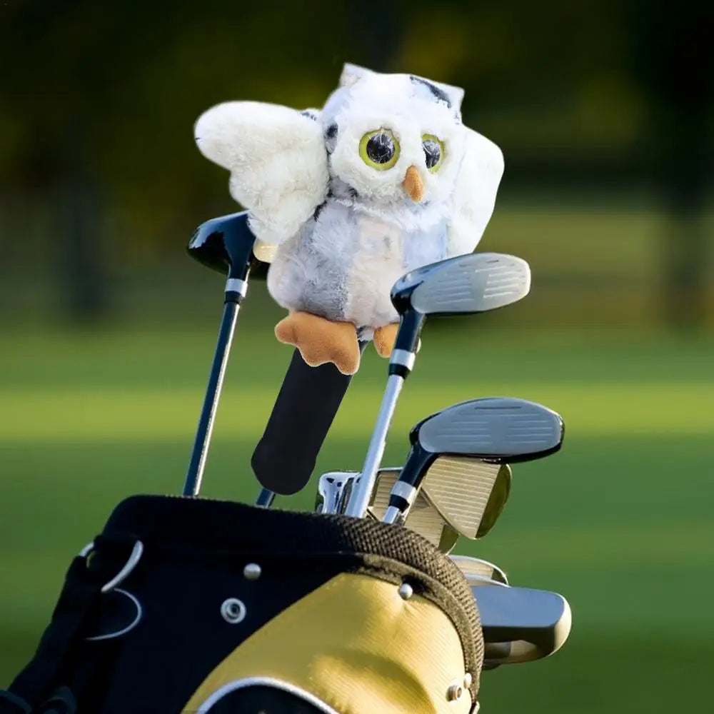 Owl-Themed Funny Golf Putter Headcover – Comical & Protective Driver Cover