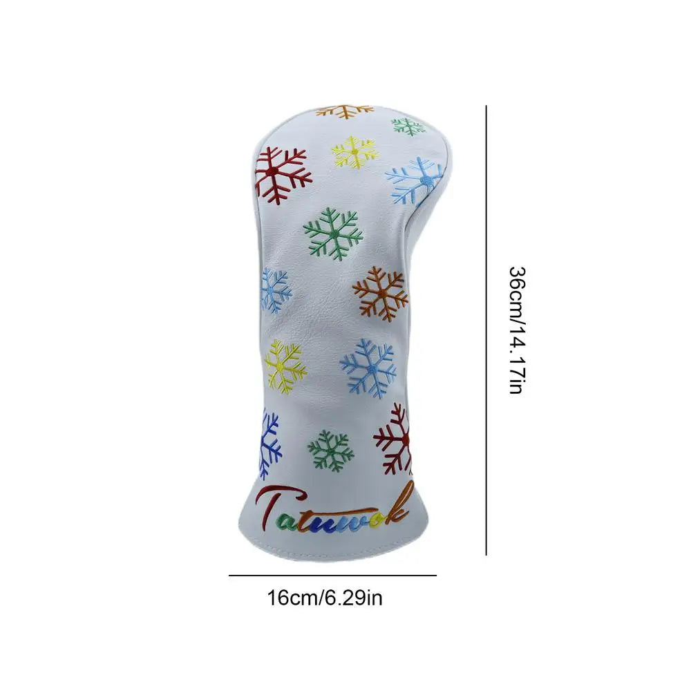 Snowflake Embroidered Golf Head Cover – Outdoor Sports Protection
