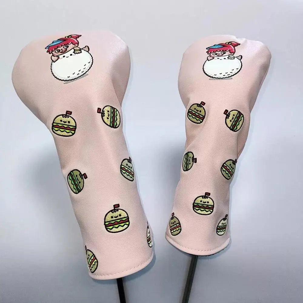 3-Piece Golf Club Headcover Set – Driver, Fairway, Hybrid