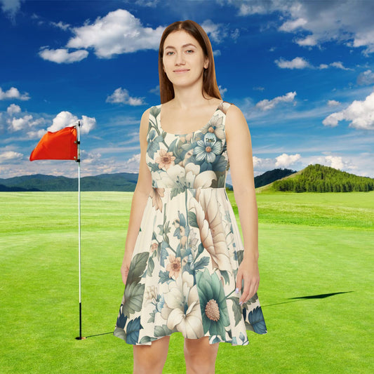Elegant Bouquet Floral Golf Dress – Timeless Style in Full Bloom | Made in the USA
