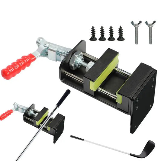 Golf Grip Clamp Tool – Secure Regrip Vise for Club Repair